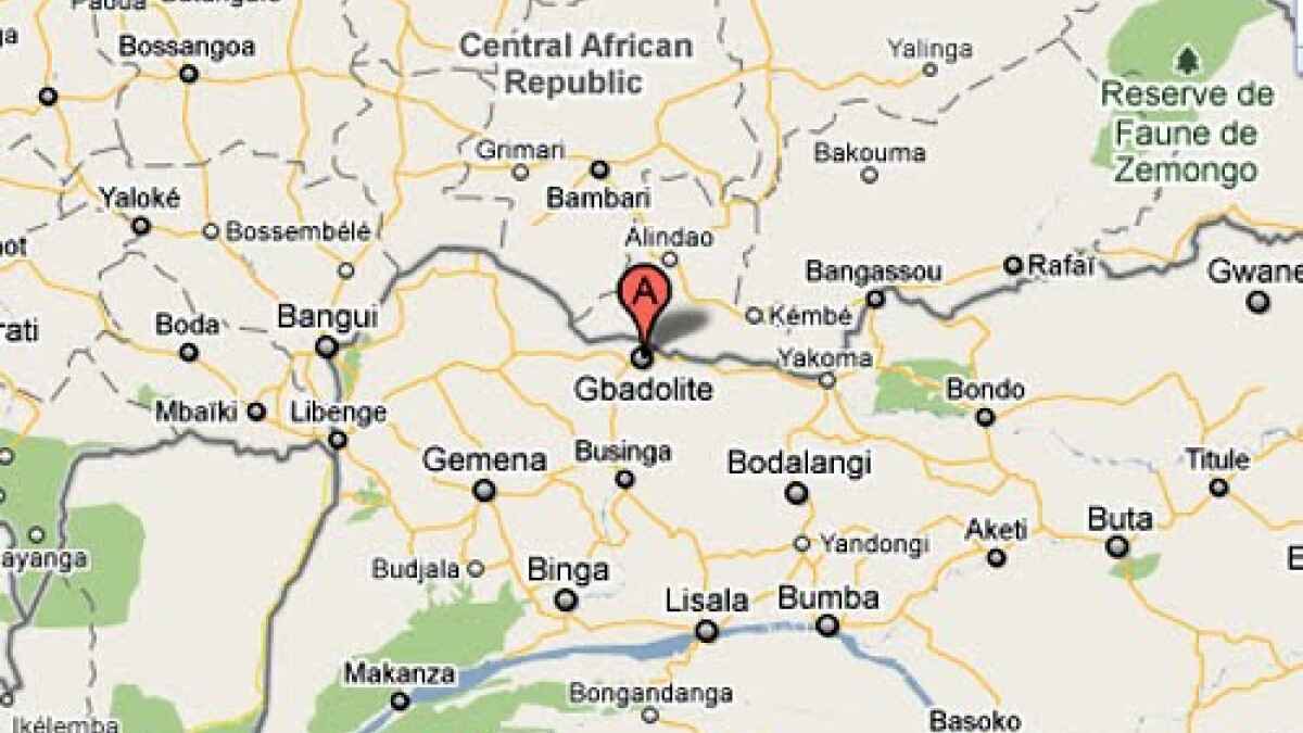 RVA l'aéroport international de Mowanda Gbadolite