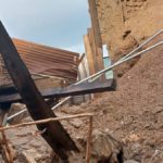 un écroulement d'un mur