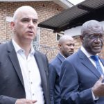 Alain Berset, a visité l'hôpital de Panzi avec Mukwege