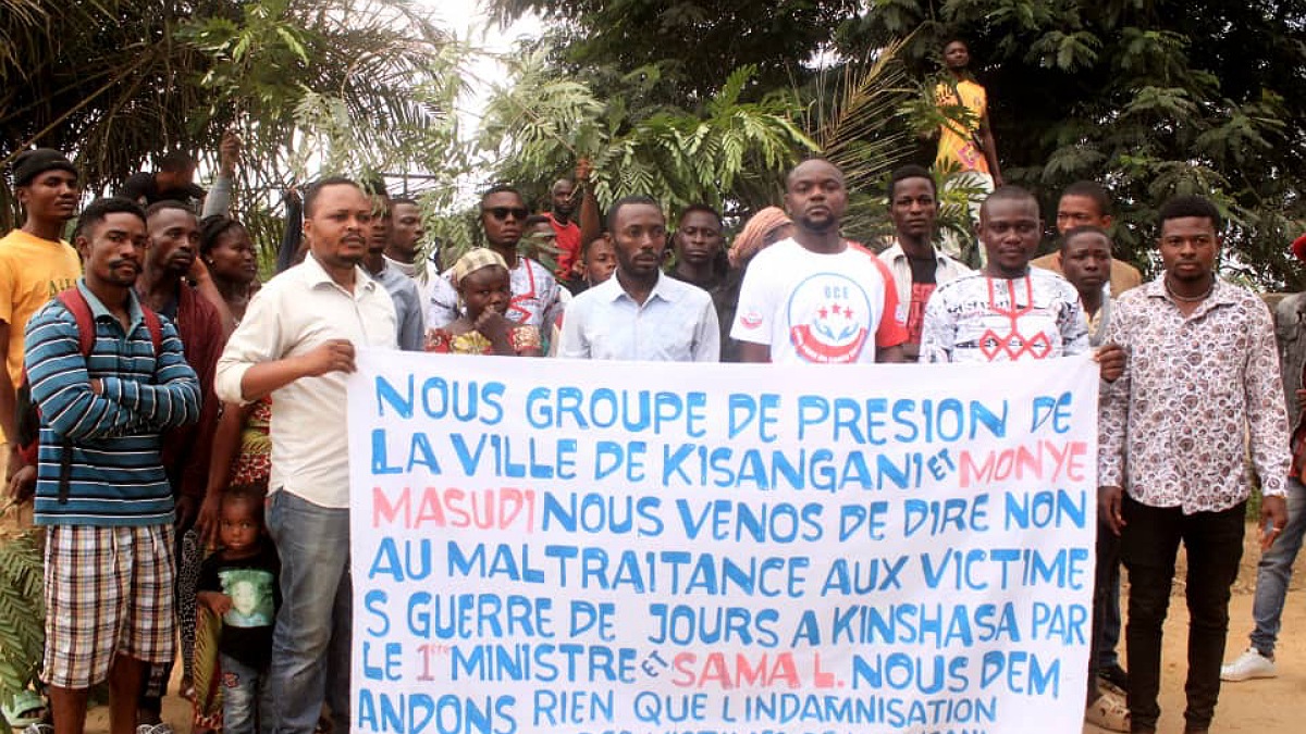 une manifestation organisée
