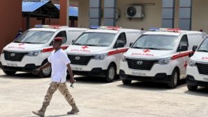Kinshasa Inauguration de l'Hôpital militaire de la Garde républicaine par le président Félix Tshisekedi