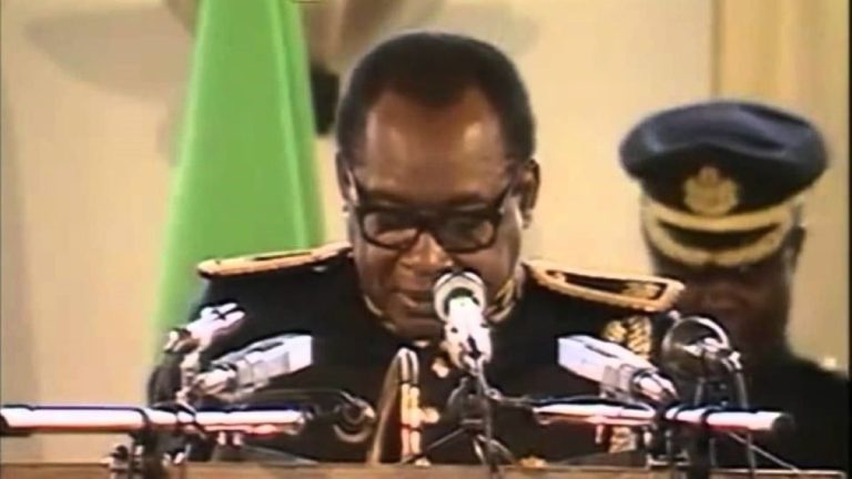 Marechal Mobutu Zaïre 24 Avril 1990