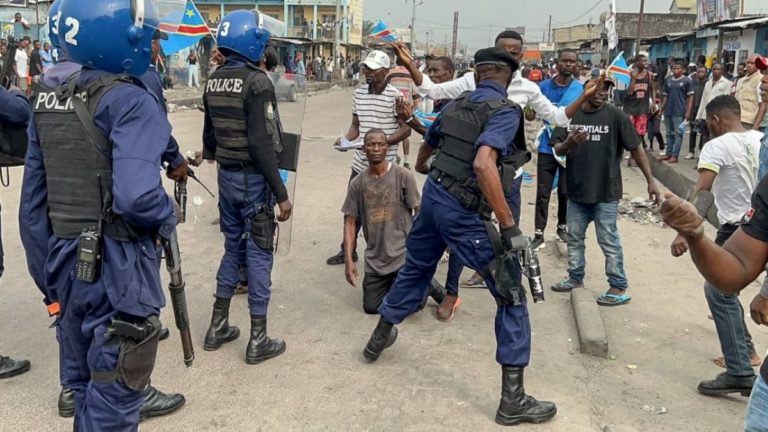 marche de l'opposition kinshasa rdc CENCO