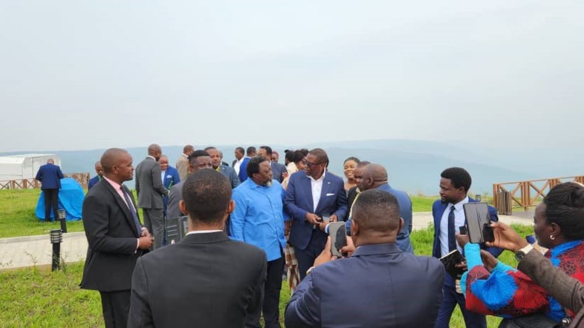 RDC Joseph Kabila, l'ancien président, a tenu une réunion avec le Conseil Politique élargi du FCC à Kingakati