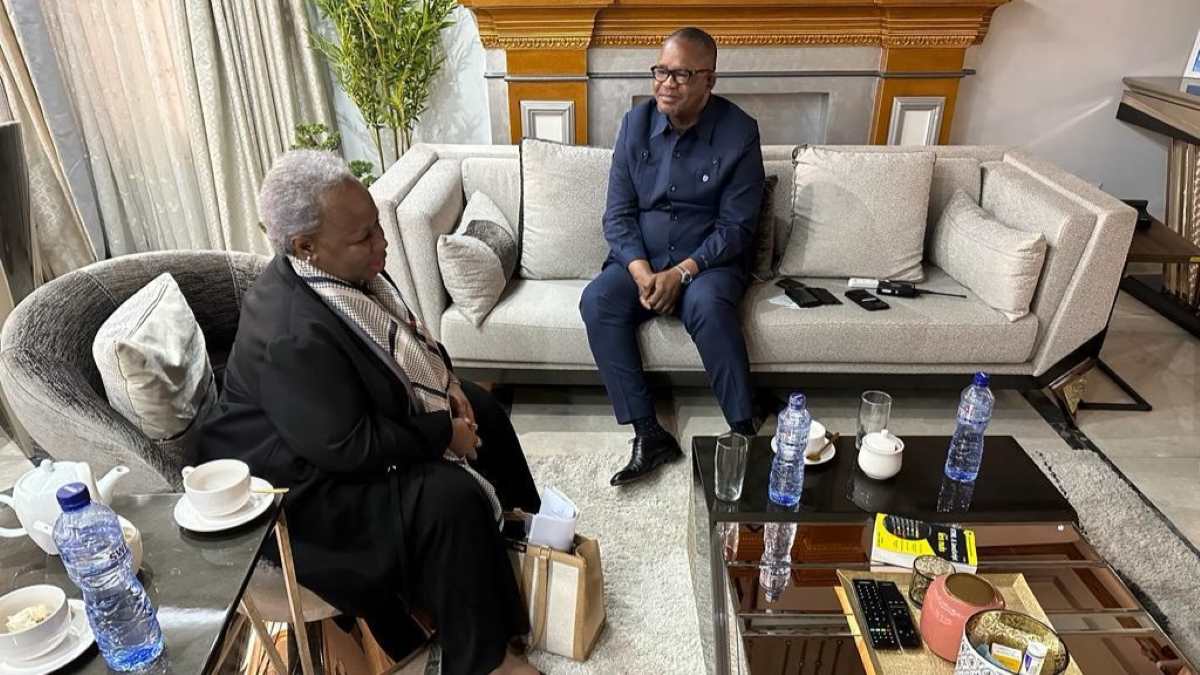 chef de la MONUSCO Bintou Keita et le VPM Ministre de l'Intérieur Peter Kazadi