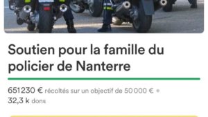 Police Nanterre Naeil 17 ans soutien financier