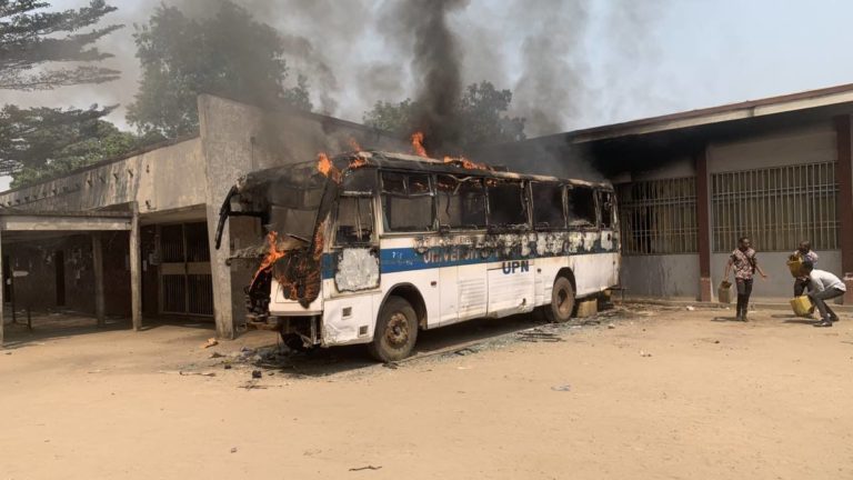 Protestation étudiante à Kinshasa l'UPN
