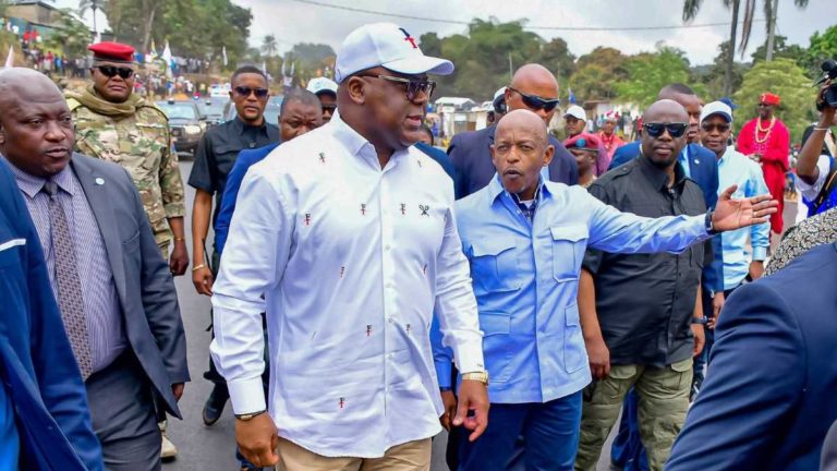 Félix Tshisekedi route kimwenza kindele