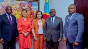 Belgique-RDC Rencontre Entre le Premier Ministre Sama Lukonde et l'Ambassadrice Roxane de Birderling