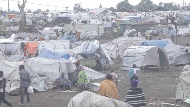 bombe camp de déplacés nyiragongo