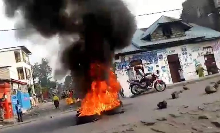 Manifestation investiture Félix Tshisekedi Goma et Beni