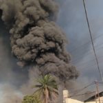 Incendie LIMETE majeur aux entrepôts de Plastico Do Sol