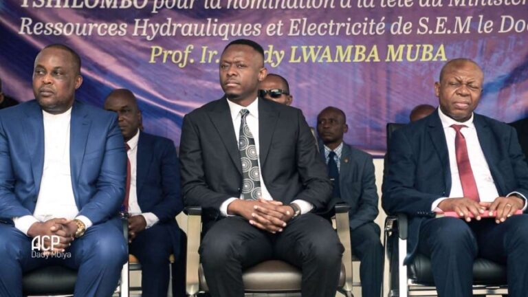 ministre des ressources hydrauliques et de l' électricité, Teddy Lwamba