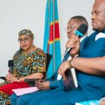 Kinshasa marché de la Liberté Judith Suminwa et Daniel Bumba