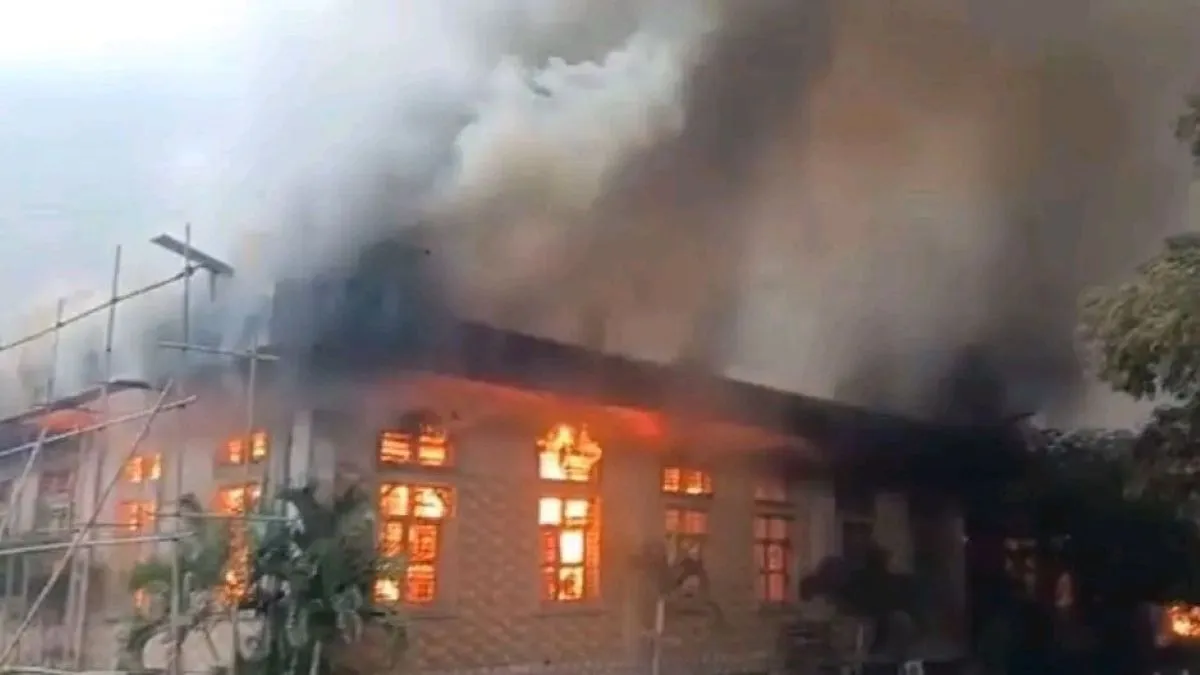incendie-église-shekina KINSHASA