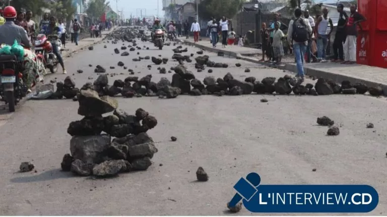 territoire de nyiragongo barricadée des routes