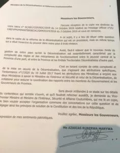 lette ruberwa pour la decision du vpm