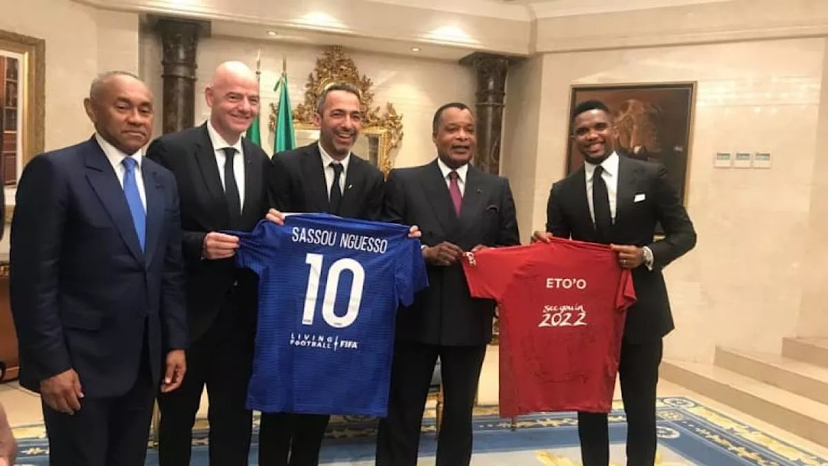 Football: Après Lubumbashi, Gianni Infatino et sa délégation séjournent à Brazzaville