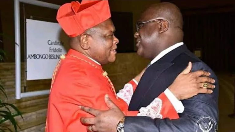 Fridolin Ambongo et Felix Tshisekedi