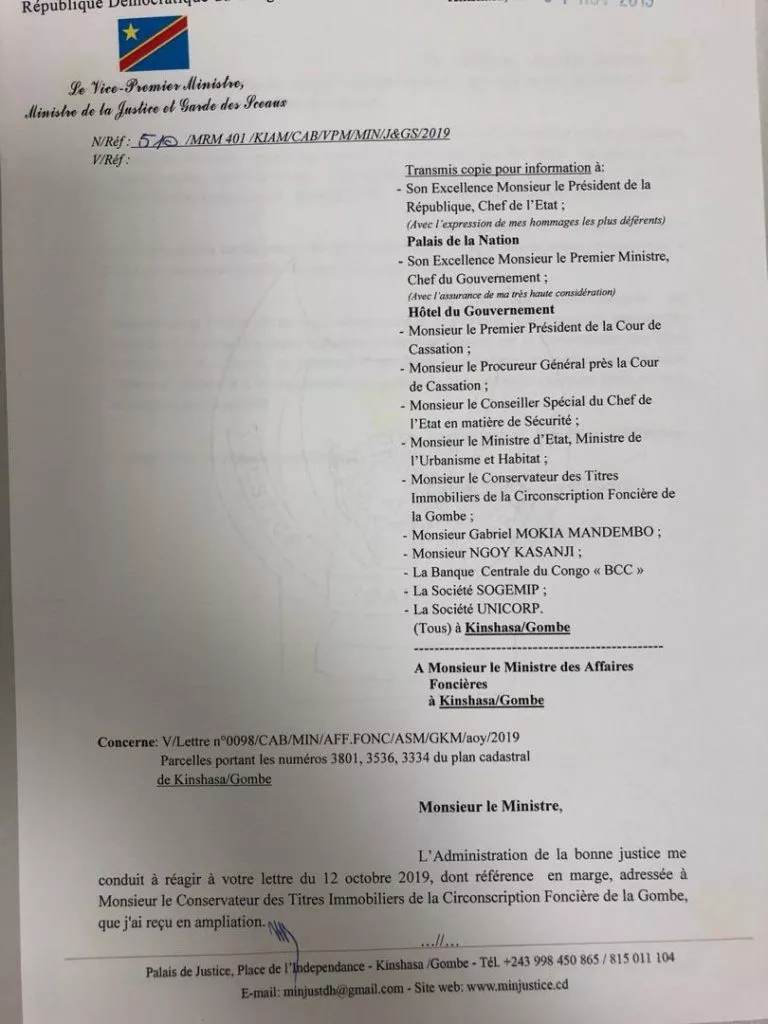 affaire parcel mokia ngoy kasanji