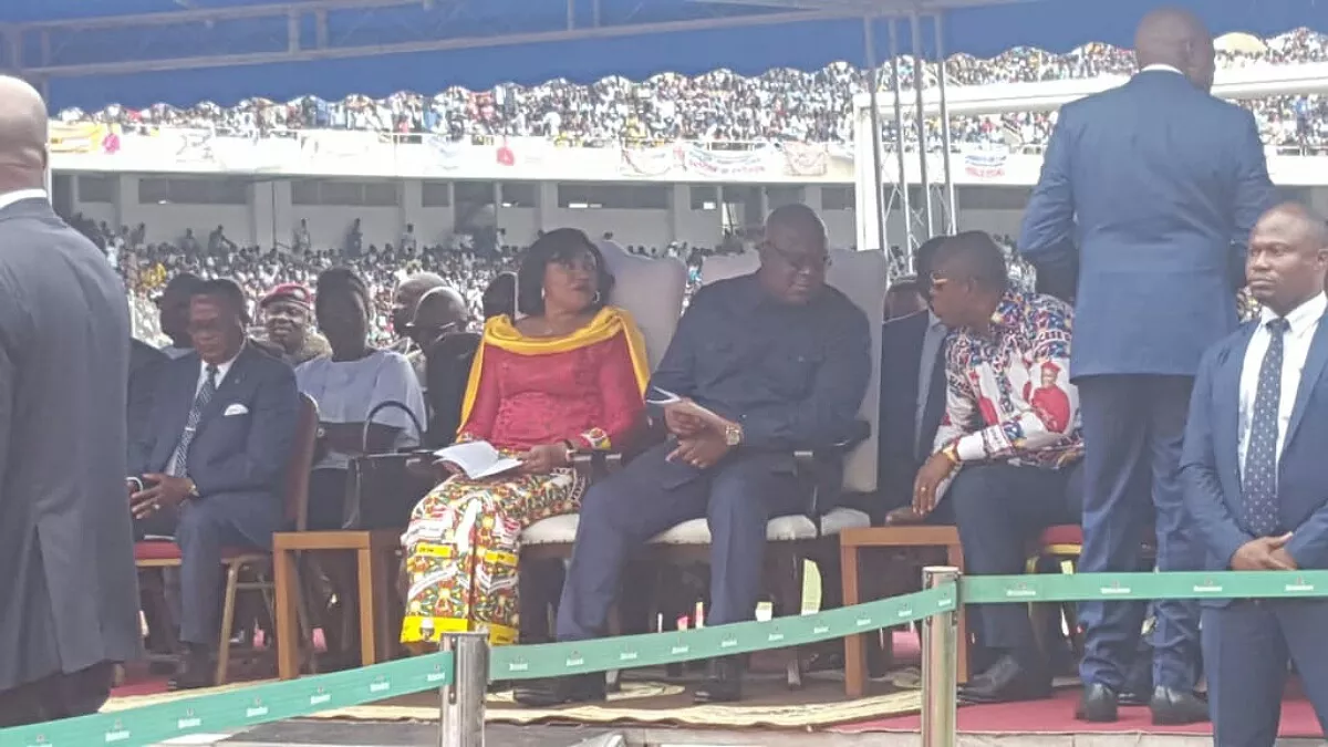 Présentation cardinal Ambongo: le président Tshisekedi est arrivé au Stade des Martyrs