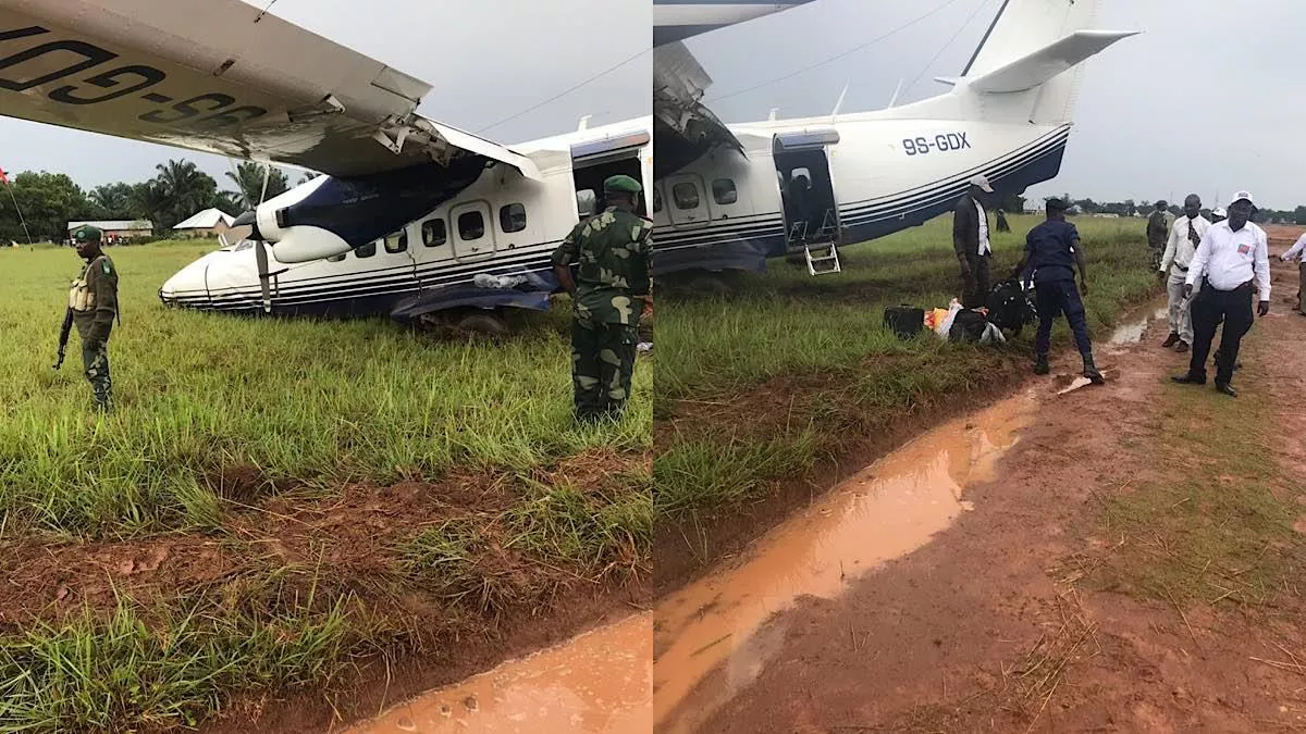 Haut-Lomami : un avion avec à bord les élus provinciaux a raté l’atterrissage à Kamina