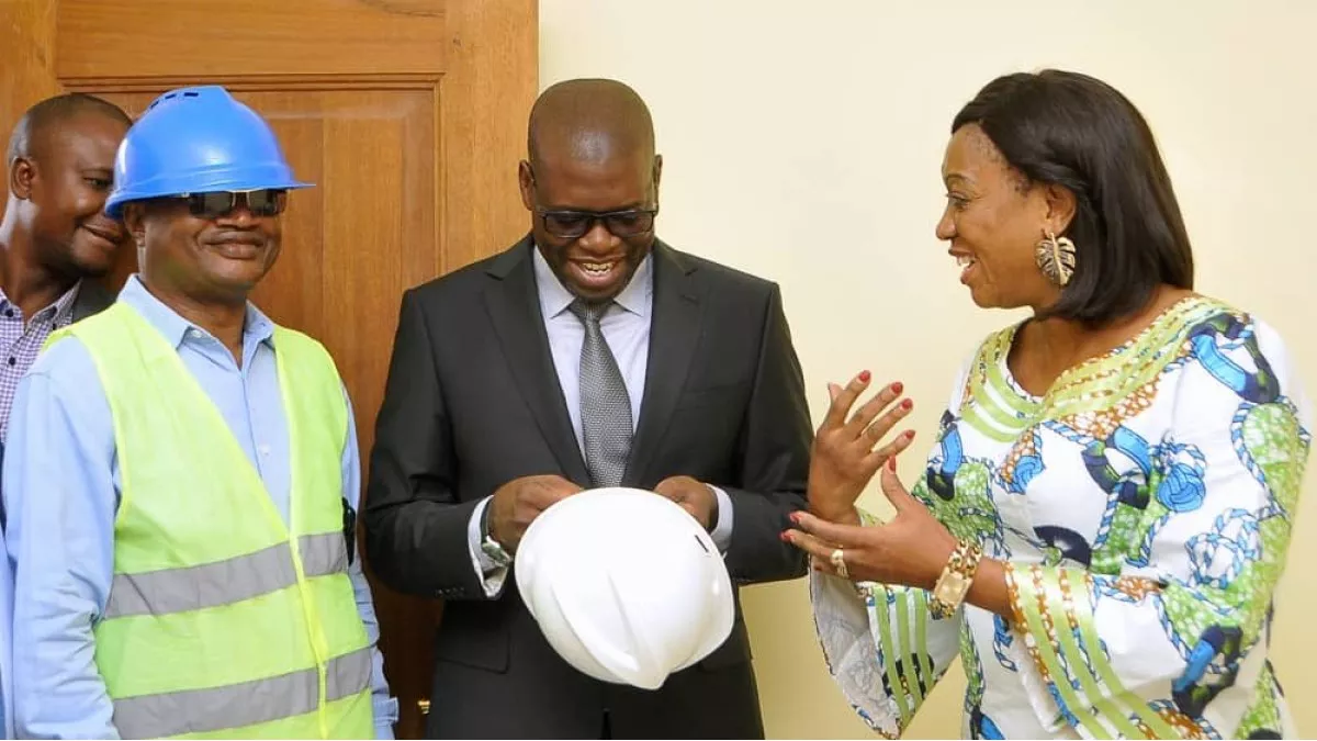 Haut-Katanga: le gouverneur kyabula a visité les travaux de construction de l’immeuble du barreau de Lubumbashi