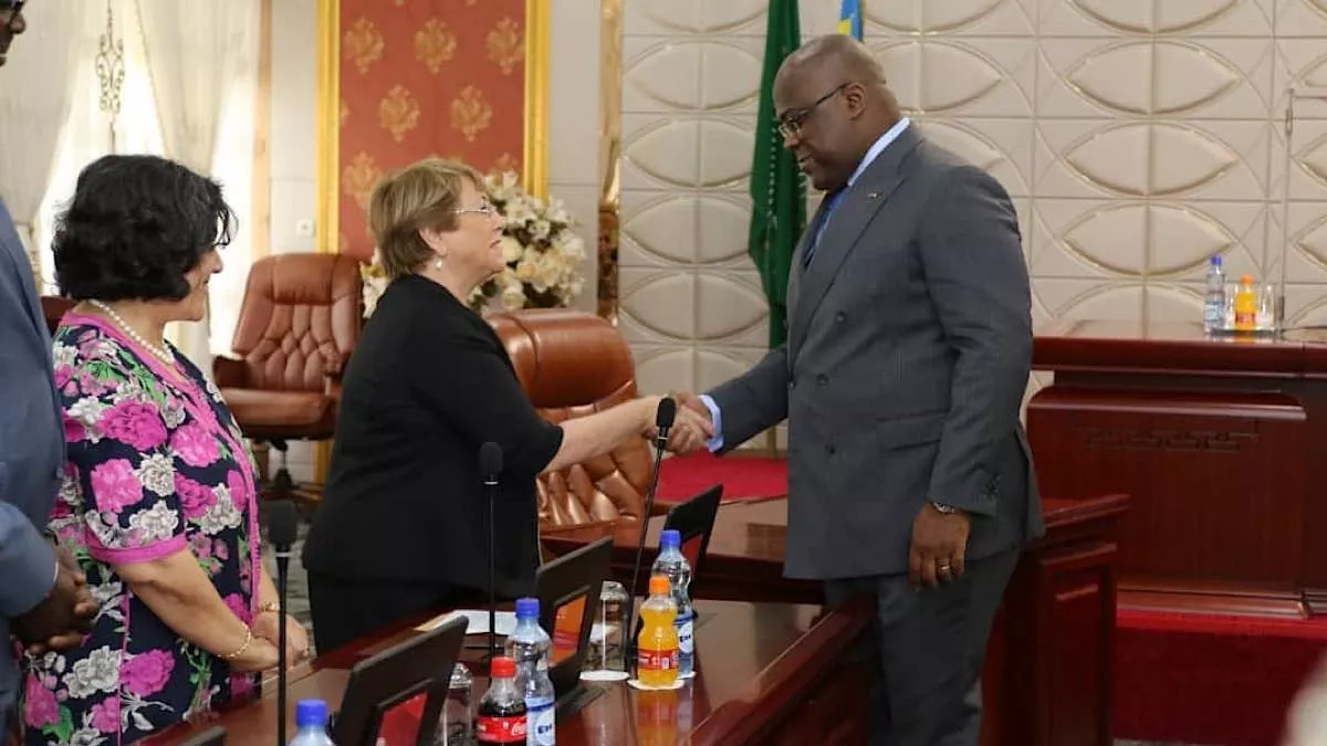 RDC : Félix Tshisekedi a reçu Michelle Bachelet à la Cité de l’UA