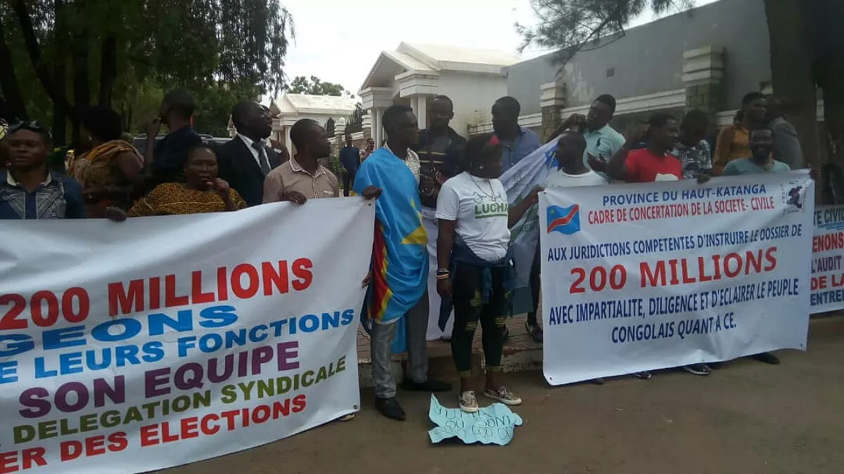 Haut-Katanga : le cadre de concertation de la société civile soutien le chef de l’État pour l’audit dans l’affaire 200 millions € à la Gécamines