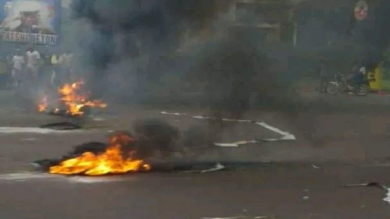 Quelques militants de l'UDPS en colère contre la suspension du gouverneur de Ngaliema