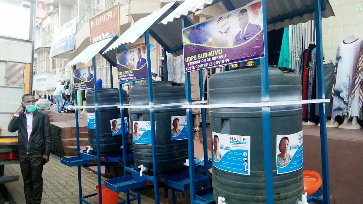 COVID-19/Bukavu : 3 marchés publics dotés des kits de lave mains