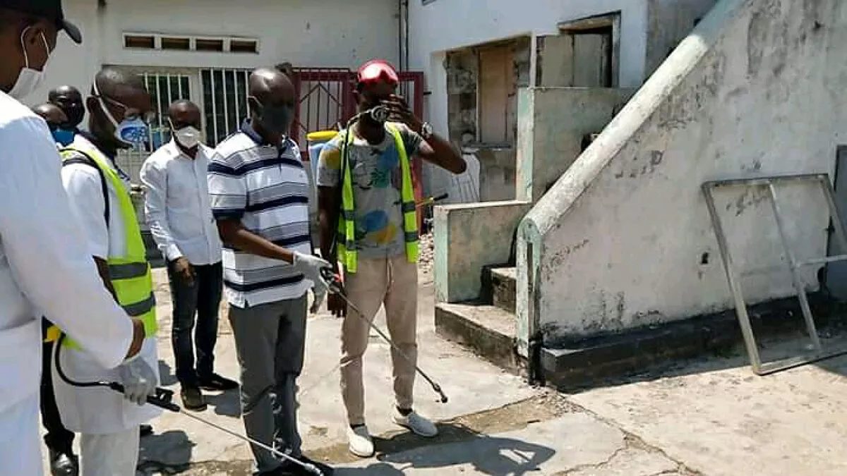 Covid-19 : le siège de l’UDPS désinfecté en présence d’Augustin Kabuya