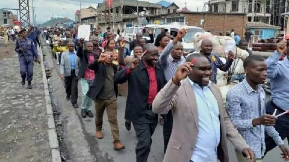 Goma : plus de 10 enseignants interpellés par la police lors d’une tentative de marche pacifique