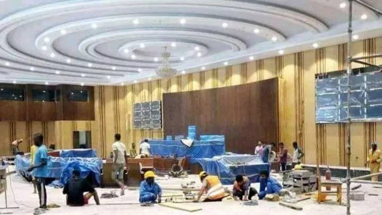 les travaux de réfection du Sénat