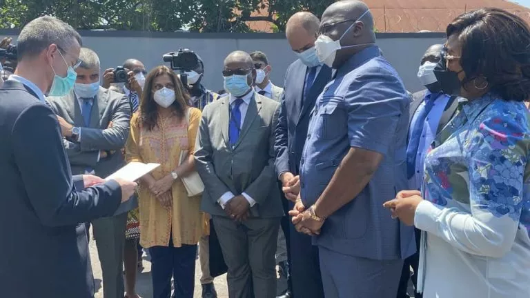 Félix Tshisekedi inaugure un nouveau bâtiment du CMK