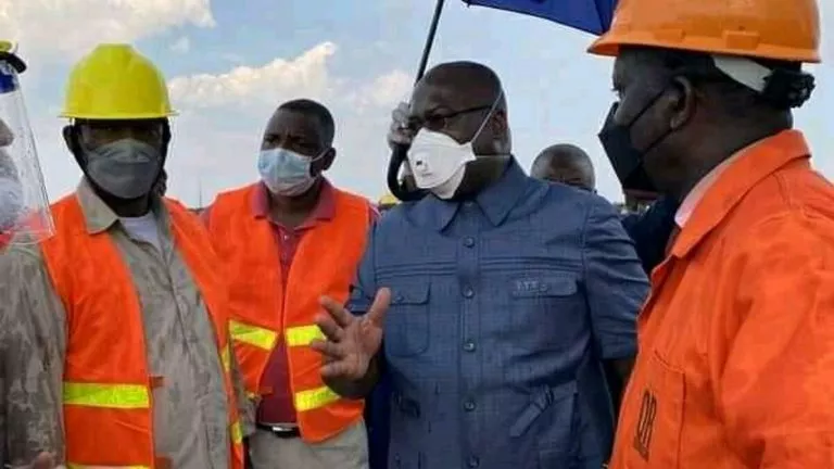 Félix Tshisekedi satisfait de l'évolution des travaux