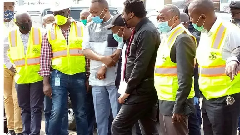 Eteni Longondo visite aussi la SOCOC