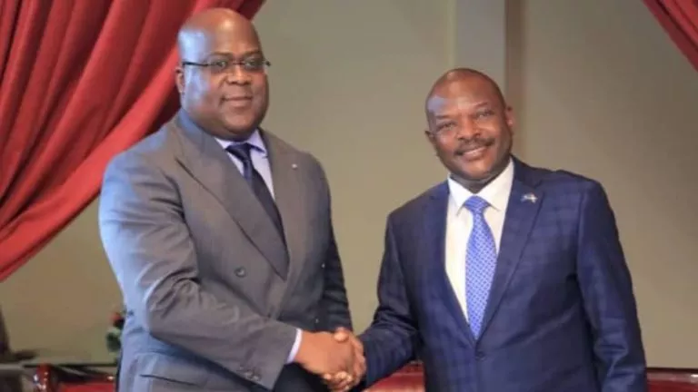 Pierre Nkurunziza et Félix Tshisekedi