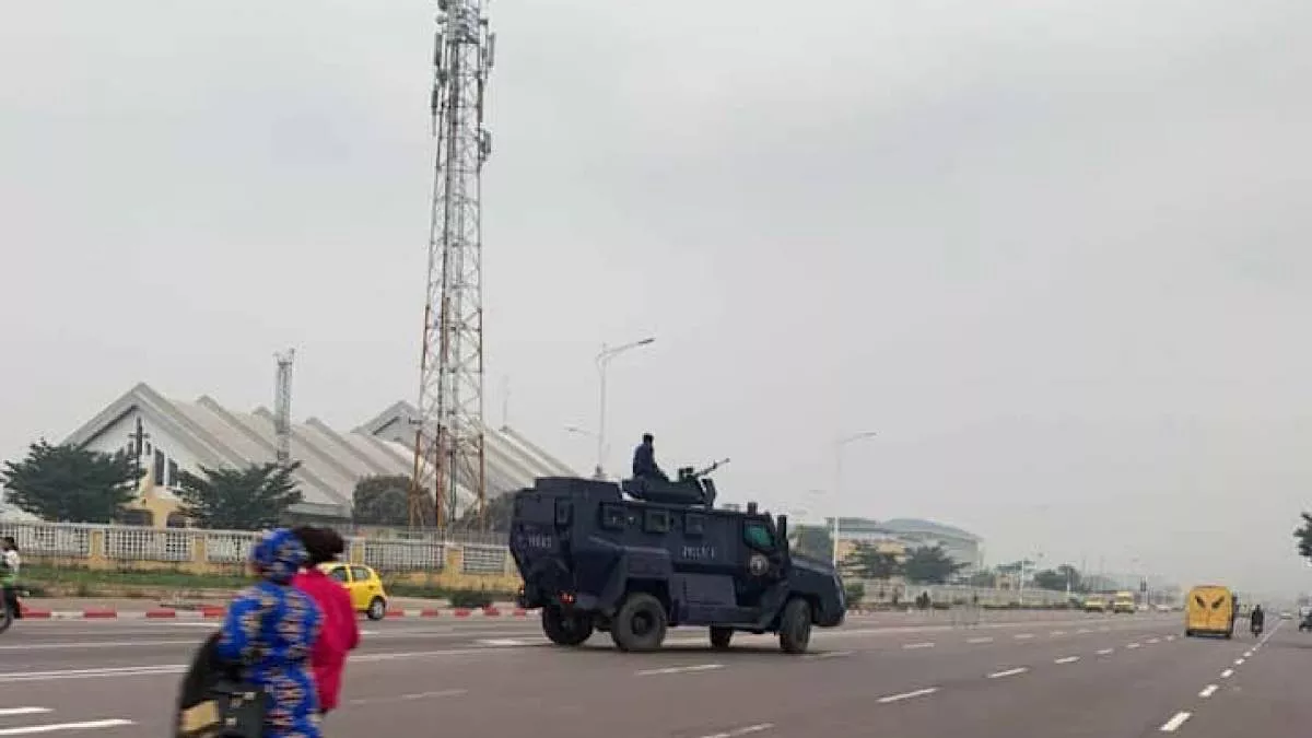 Kinshasa – Marche FCC : Présence policière aux abords du Palais du Peuple