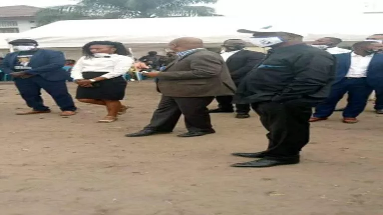 Augustin Kabuya et quelques cadres de l'UDPS