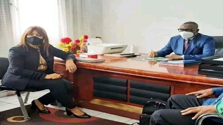 Bestine Kazadi a échangé avec le président de la Linafoot