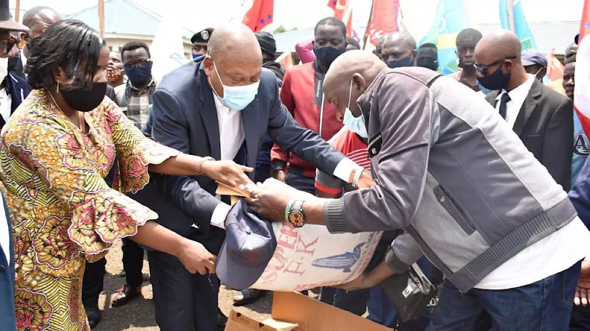 RDC : Plus de 10.000 déplacés vivant entre Masisi et Rutshuru bénéficient d’une assistante en vivres et non vivres de la part du gouvernement