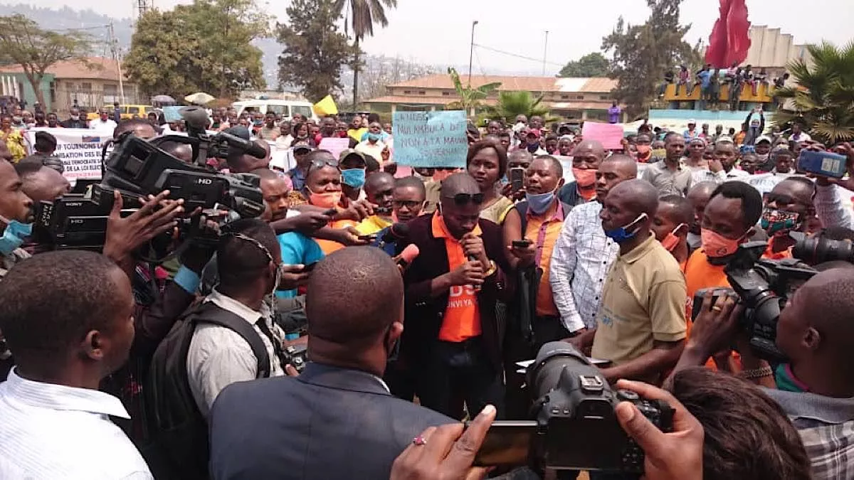 Bukavu: après leur marche pacifique, la NDSCI a déposé leur mémorandum au Gouvernorat