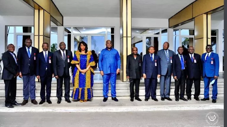 Félix Tshisekedi et les Professeurs Unikin