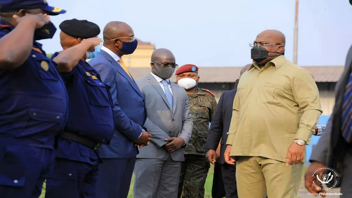 Kinshasa : Le Chef de l’Etat a rendu visite aux policiers victimes de l’incendie