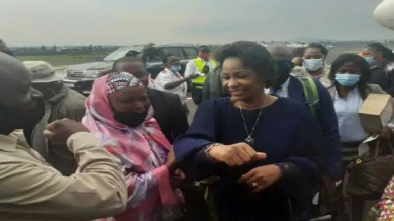 Olive Lembe Kabila en mission humanitaire à Goma