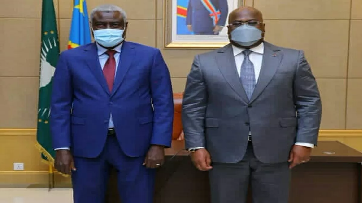 RDC : arrivée ce lundi à Kinshasa du président de la Commission de l’UA pour des consultations avec Tshisekedi