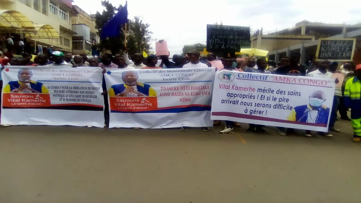 Marche de soutien à Kamerhe : AMKA Congo implore l’indulgence de Tshisekedi pour évacuer son partenaire