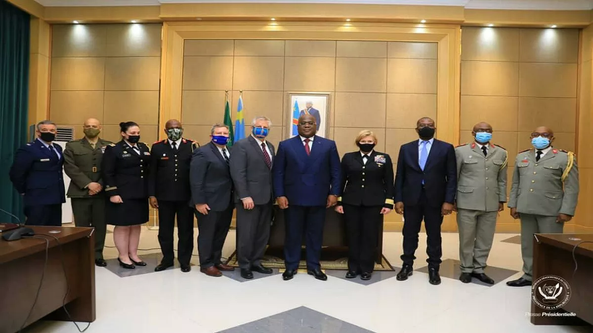 RDC : la délégation du commandement américain pour l’Afrique reçue par Félix Tshisekedi