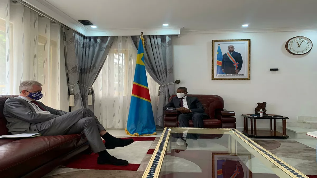 Nord-Kivu : l’ambassadeur de l’UE en RDC et Carly Nzanzu ont échangé sur les questions de développement et de paix